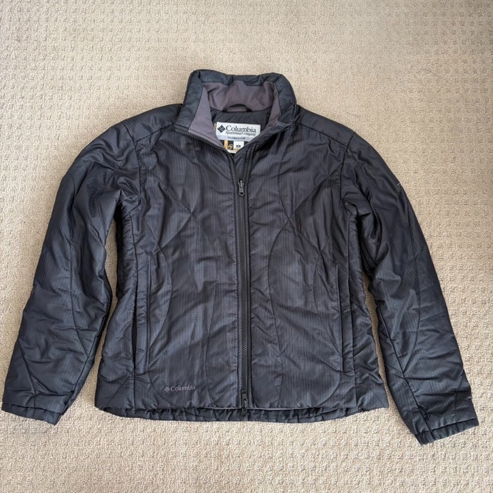 Columbia Titanium Tech Interchange Puffer Jacket Black Women Medium GorpCore